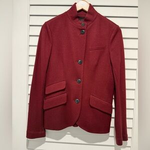 Rag & Bone Red Wool Blazer Tailored Professional Style
